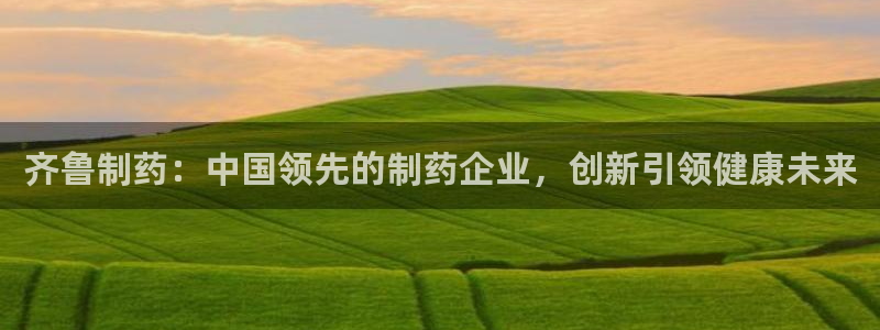 九游老哥俱乐部官网登录不了：齐鲁制药：中国领先的制药企业，创新引领健康未来