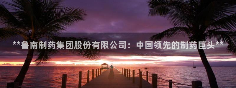 9游会老哥俱乐部：**鲁南制药集团股份有限公司：中国领先的制药巨头**