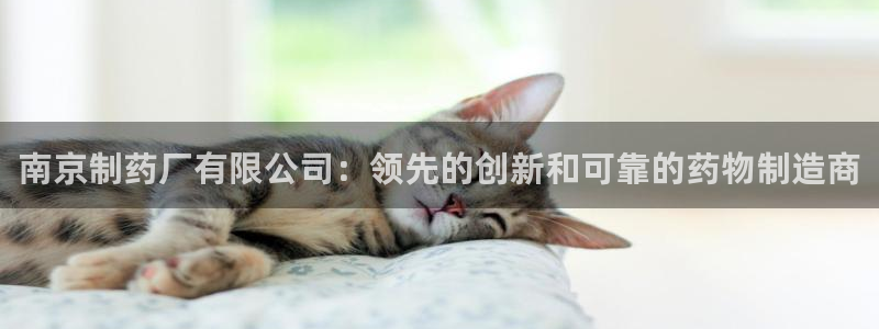 ag九游会老哥俱乐部：南京制药厂有限公司：领先的创新和可靠的药物制造商