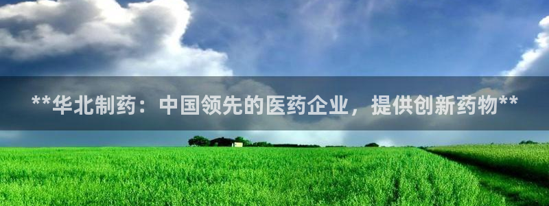 九游会老哥：**华北制药：中国领先的医药企业，提供创新药物**