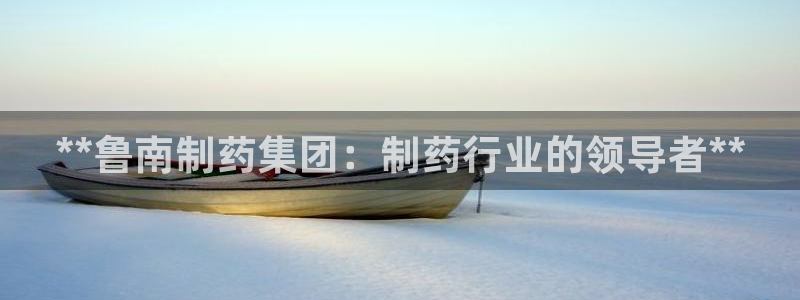ag九游会老哥俱乐部：**鲁南制药集团：制药行业的领导者**