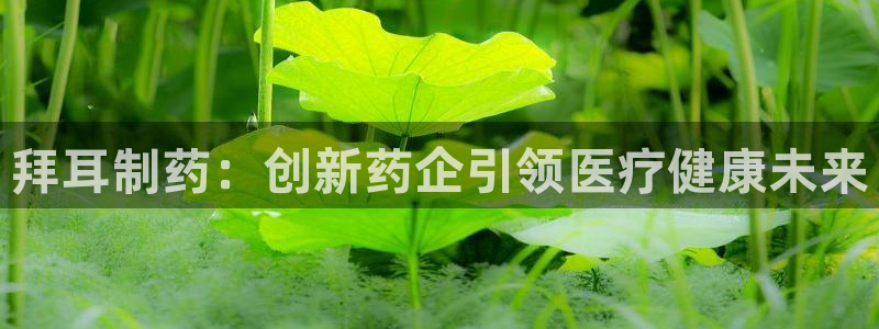 老哥吧九游会：拜耳制药：创新药企引领医疗健康未来