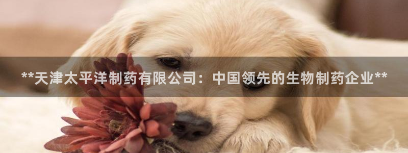 九游会老哥俱乐部官网首页论坛：**天津太平洋制药有限公司：中国领先的生物制药企业**