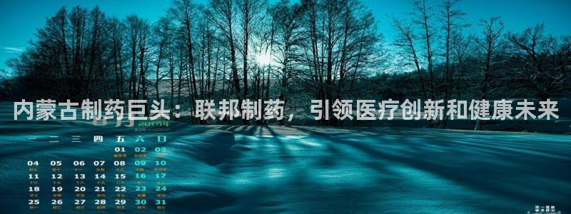 九游会老哥：内蒙古制药巨头：联邦制药，引领医疗创新和健康未来