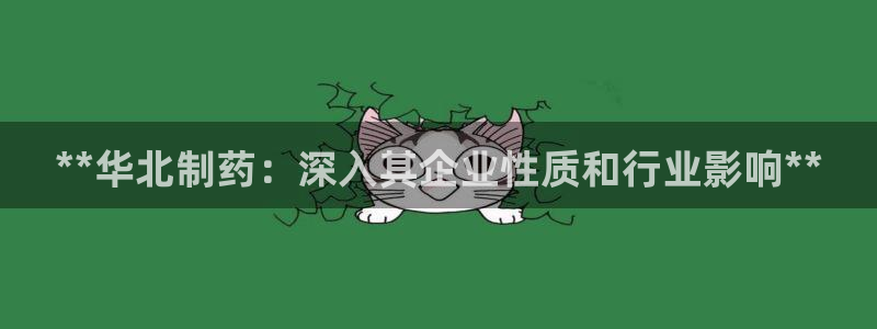 九游会老哥俱乐部交流社区：**华北制药：深入其企业性质和行业影响**