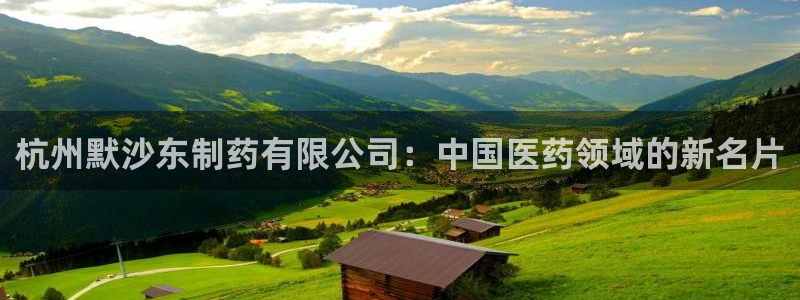 九游会老哥必备的交流社区九：杭州默沙东制药有限公司：中国医药领域的新名片