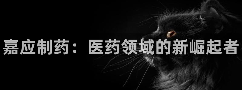 j9九游会老哥俱乐部交流区：嘉应制药：医药领域的新崛起者